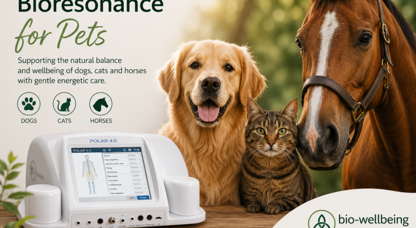 Bioresonance for pets using the Polar 4.0 device to support the wellbeing of dogs, cats and horses.